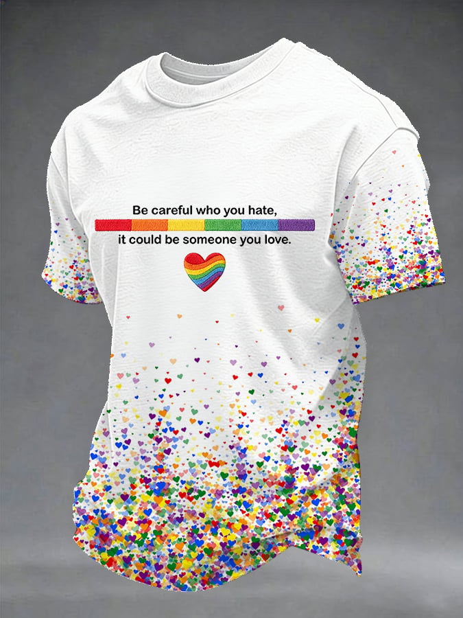 Men's Gay Pride Month Printed T-Shirt
