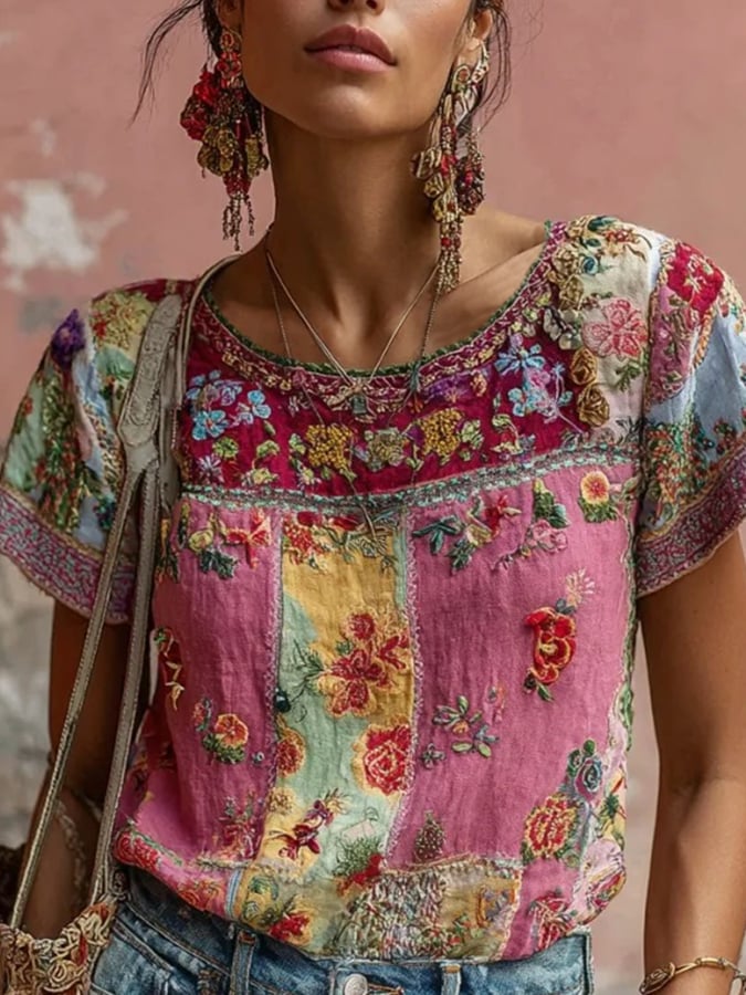 Women's Floral Print Top