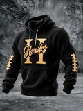 Men'S Football Fans Printed Hooded Sweatshirt