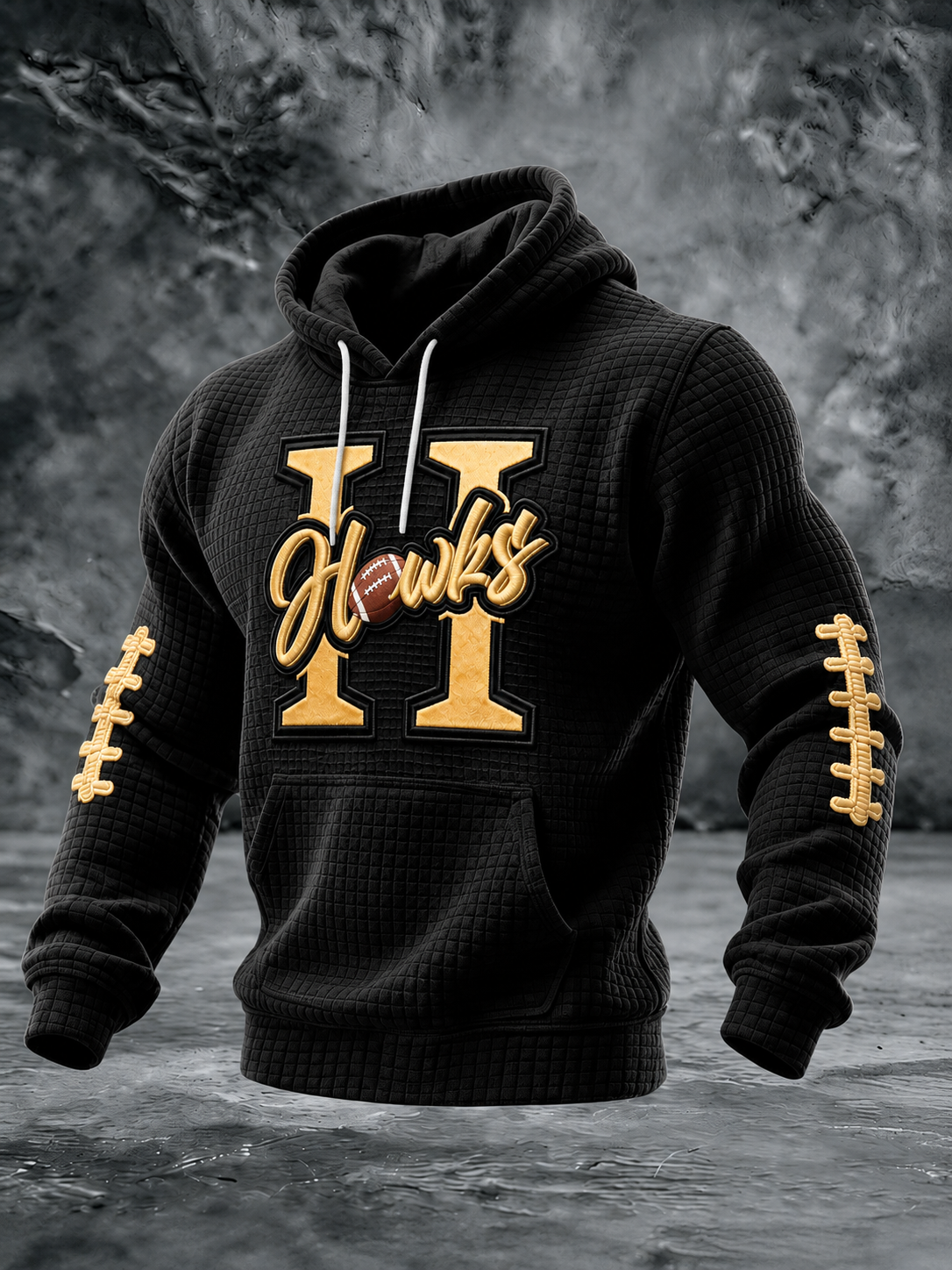 Men'S Football Fans Printed Hooded Sweatshirt