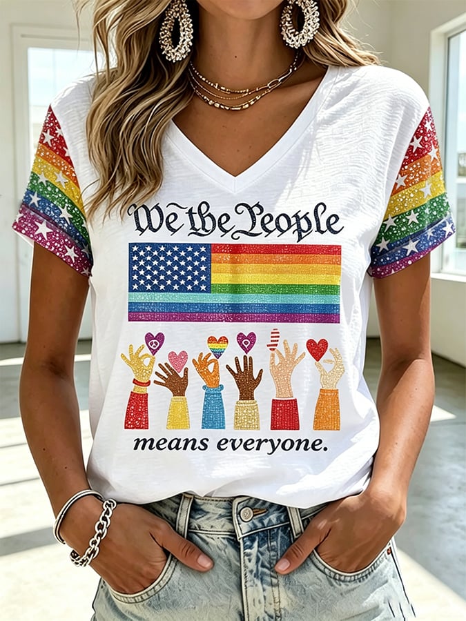 Women's LGBT: We the People Print T-Shirt