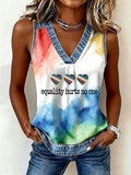 Women's Equality Hurts No One Print Vest
