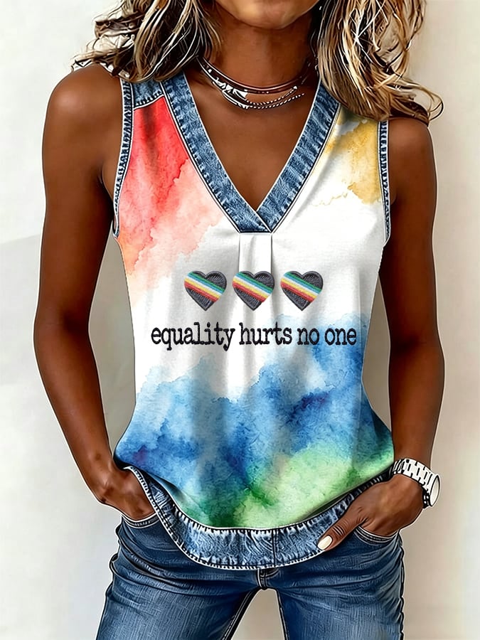 Women's Equality Hurts No One Print Vest