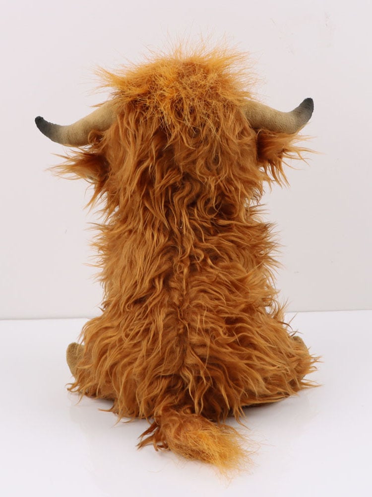 Highland Cow Plush Simulation Long-Haired Cow Doll