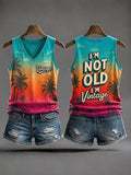 Women's 'Too Old to Care Club' Printed Tank Top